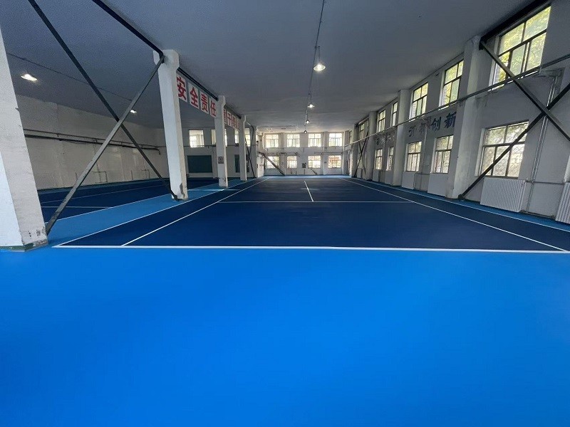 宁夏中盐集团1800㎡弹性丙烯酸地坪竣工：国企园区运动场地升级