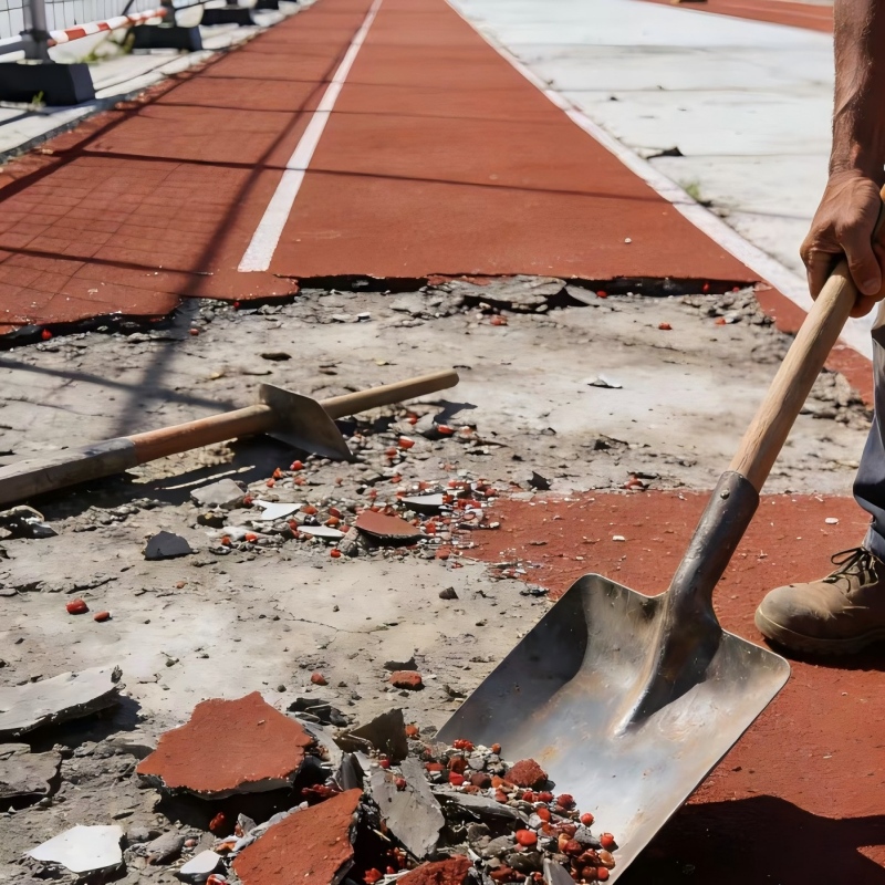 湖南一小学塑胶跑道质量不过关，校方责令铲除重铺